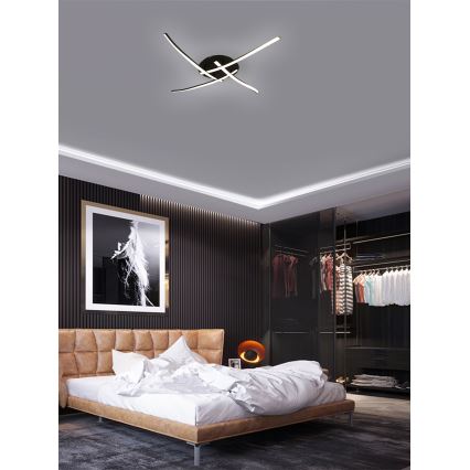Brilagi - LED taklampa STRIPES LED/32W/230V svart