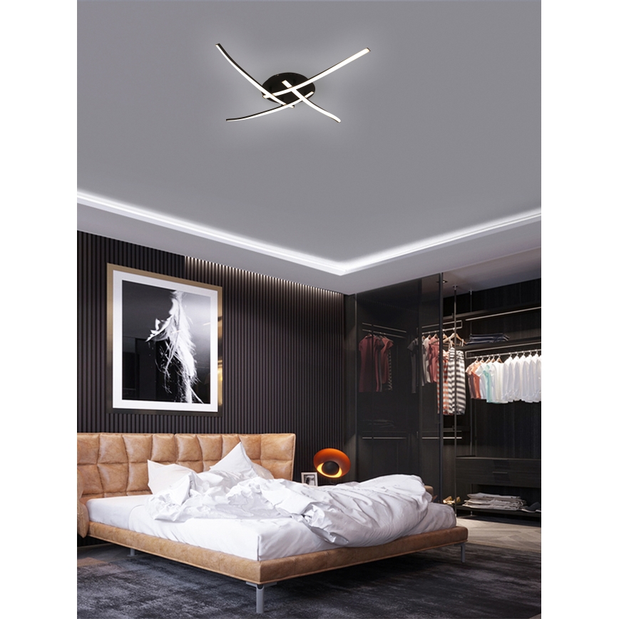 Brilagi - LED taklampa STRIPES LED/32W/230V svart