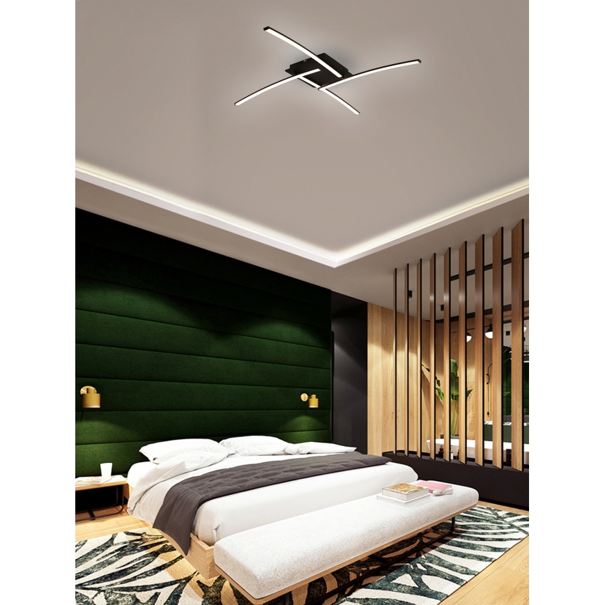 Brilagi - LED taklampa STRIPES LED/32W/230V svart
