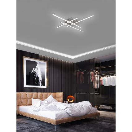 Brilagi - LED taklampa STRIPES LED/37W/230V silver