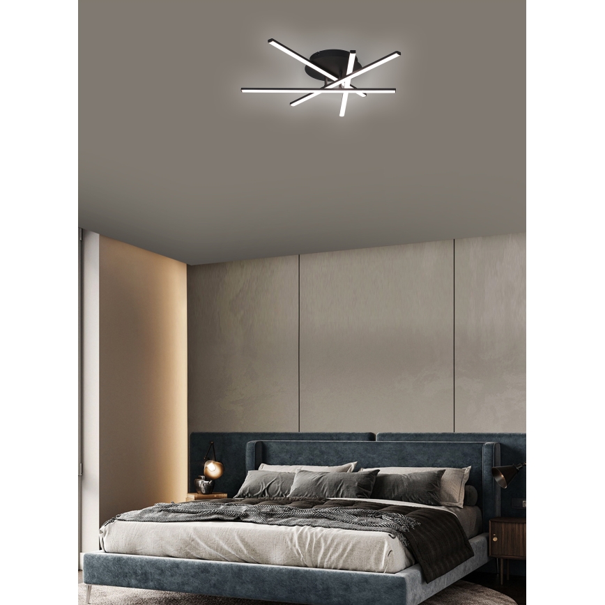 Brilagi - LED taklampa STRIPES LED/40W/230V svart