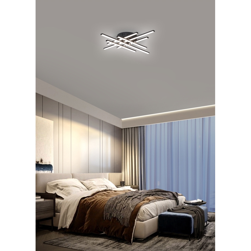 Brilagi - LED taklampa STRIPES LED/42W/230V svart