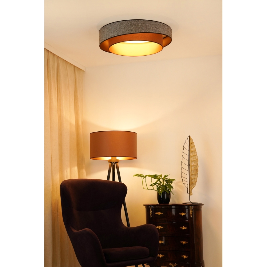 Brilagi - LED taklampa VEGAS SHINE LED/24W/230V diameter 60 cm brun