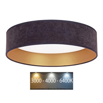 Brilagi - LED Taklampa VELVET LED/24W/230V 3000/4000/6400K grå/guld