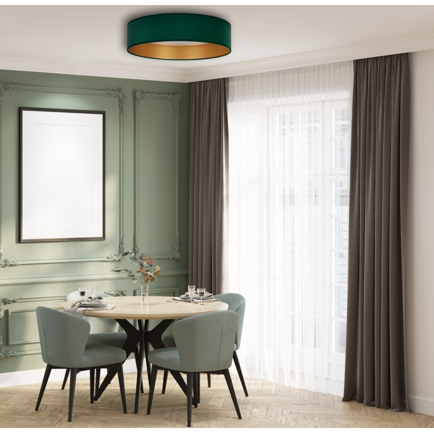 Brilagi - LED Taklampa VELVET LED/24W/230V 3000/4000/6400K grön/guld