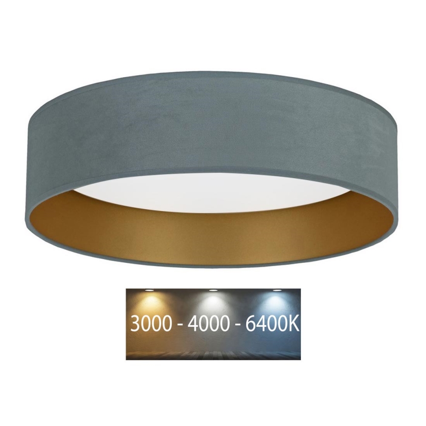 Brilagi - LED Taklampa VELVET LED/24W/230V 3000/4000/6400K mint/guld