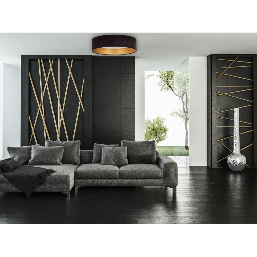 Brilagi - LED Taklampa  VELVET LED/24W/230V 3000/4000/6400K svart/guld