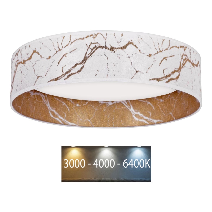 Brilagi - LED Taklampa VELVET LED/24W/230V 3000/4000/6400K vit/guld