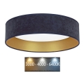 Brilagi - LED Taklampa VELVET LED/24W/230V Ø 40 cm 3000/4000/6400K blå/guld