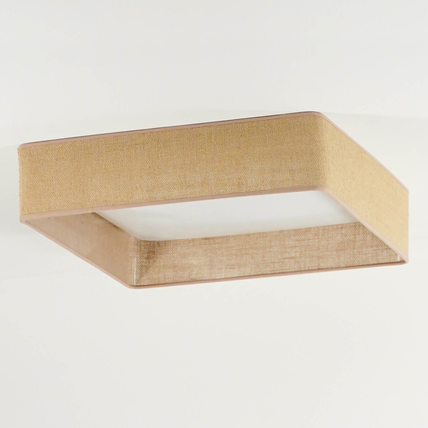 Brilagi - LED taklampa VELVET SQUARE LED/24W/230V 43x43 cm brun