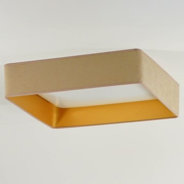 Brilagi - LED taklampa VELVET SQUARE LED/24W/230V beige