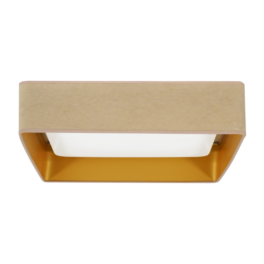 Brilagi - LED taklampa VELVET SQUARE LED/24W/230V beige