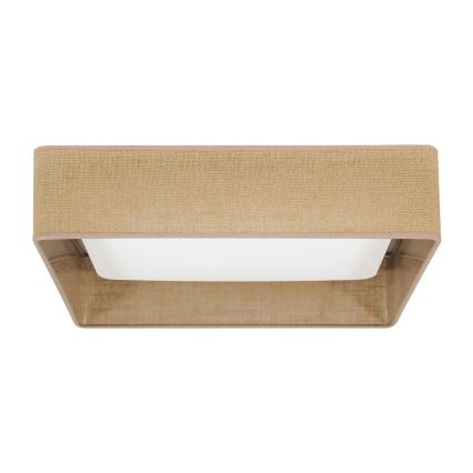 Brilagi - LED taklampa VELVET SQUARE LED/24W/230V brun