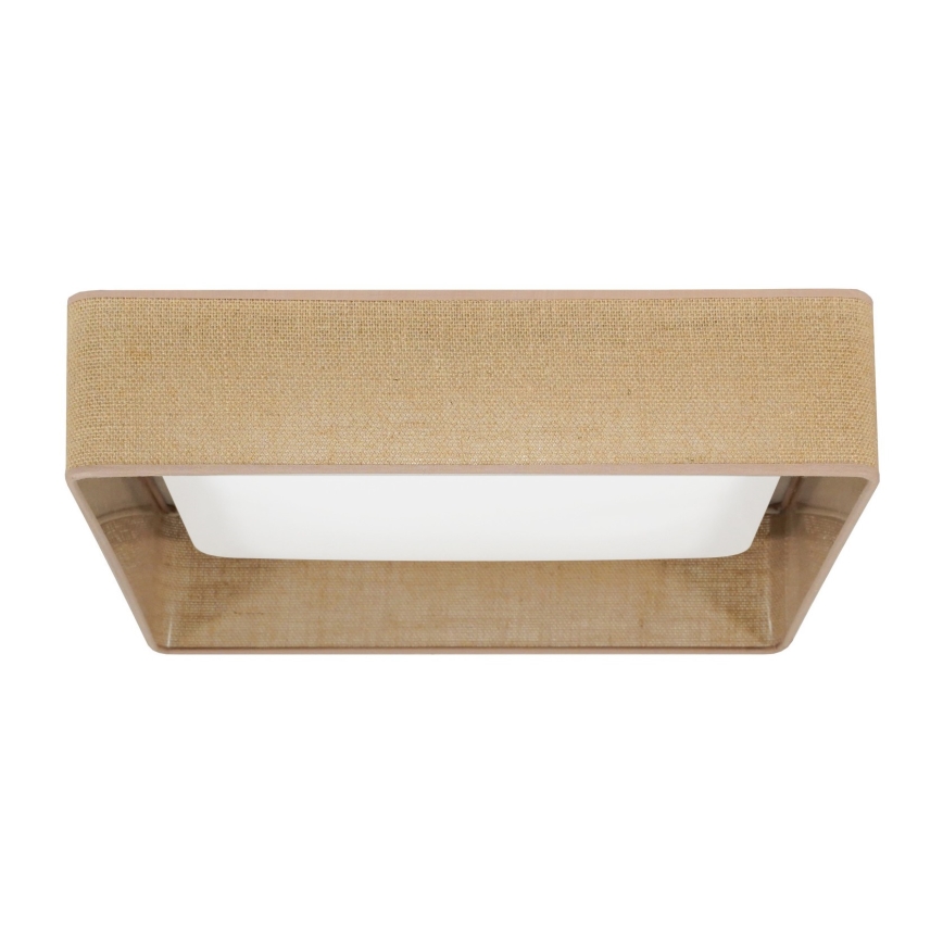 Brilagi - LED taklampa VELVET SQUARE LED/24W/230V brun