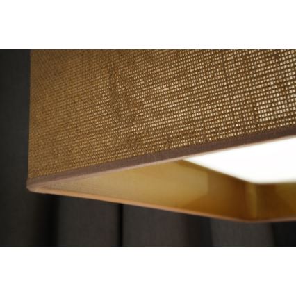 Brilagi - LED taklampa VELVET SQUARE LED/24W/230V brun