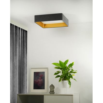 Brilagi - LED taklampa VELVET SQUARE LED/24W/230V grå