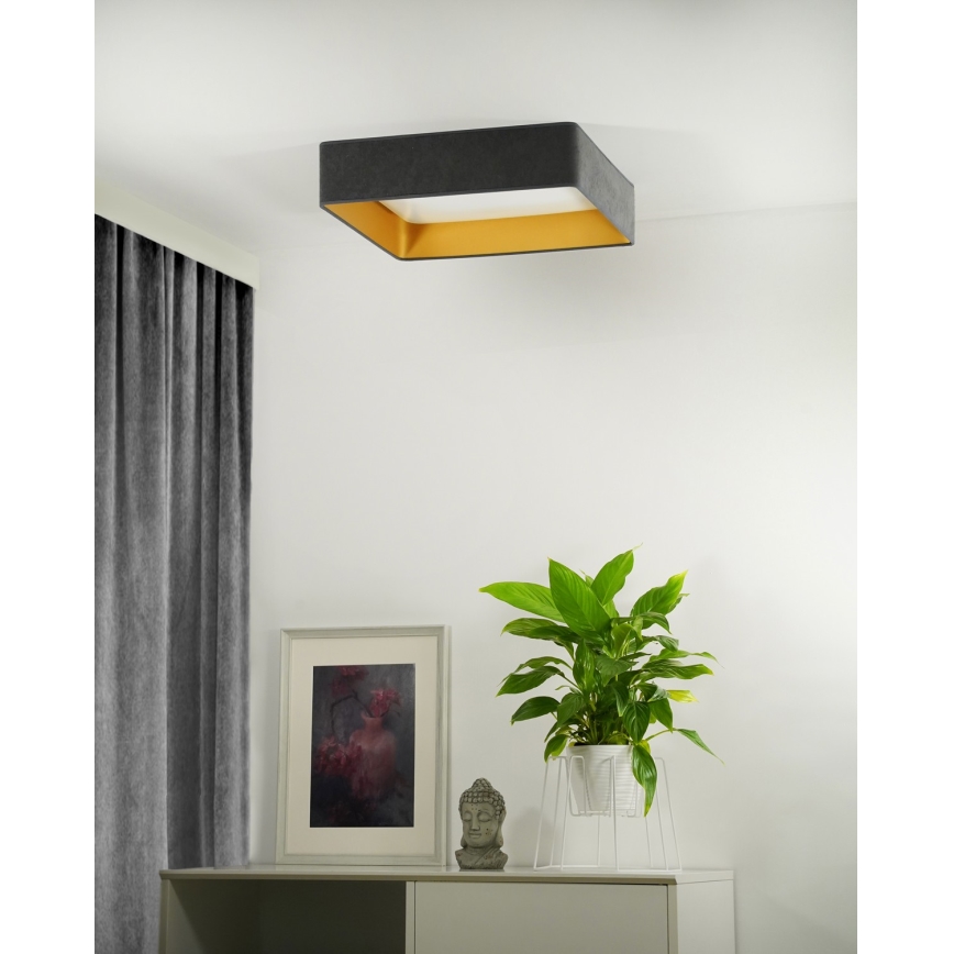 Brilagi - LED taklampa VELVET SQUARE LED/24W/230V grå