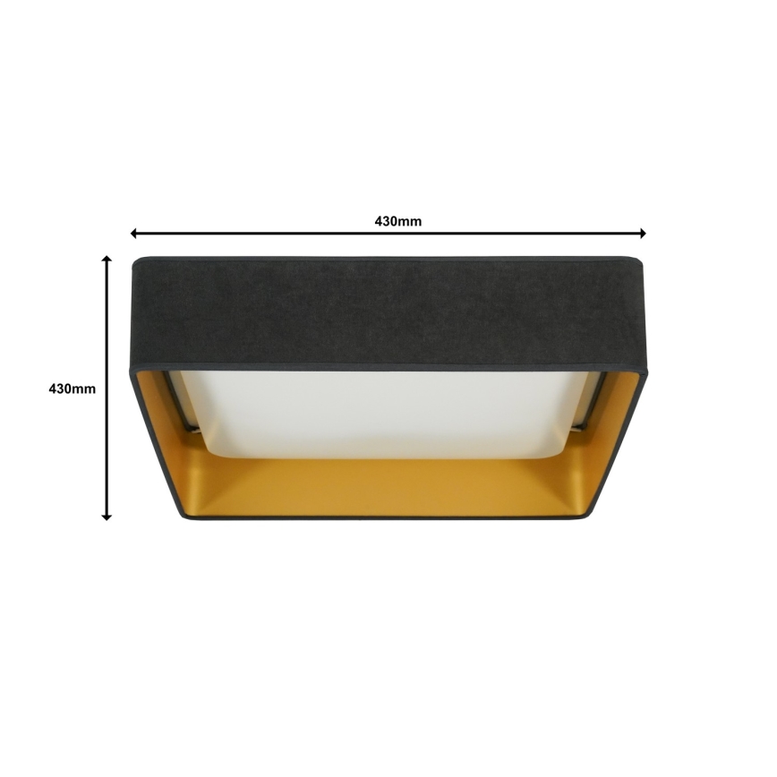 Brilagi - LED taklampa VELVET SQUARE LED/24W/230V grå