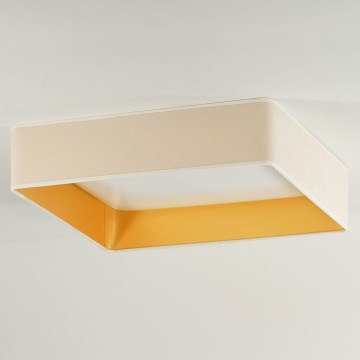 Brilagi - LED taklampa VELVET SQUARE LED/24W/230V grädde