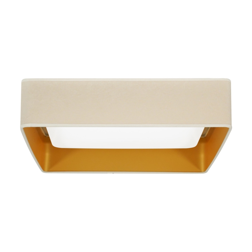 Brilagi - LED taklampa VELVET SQUARE LED/24W/230V grädde