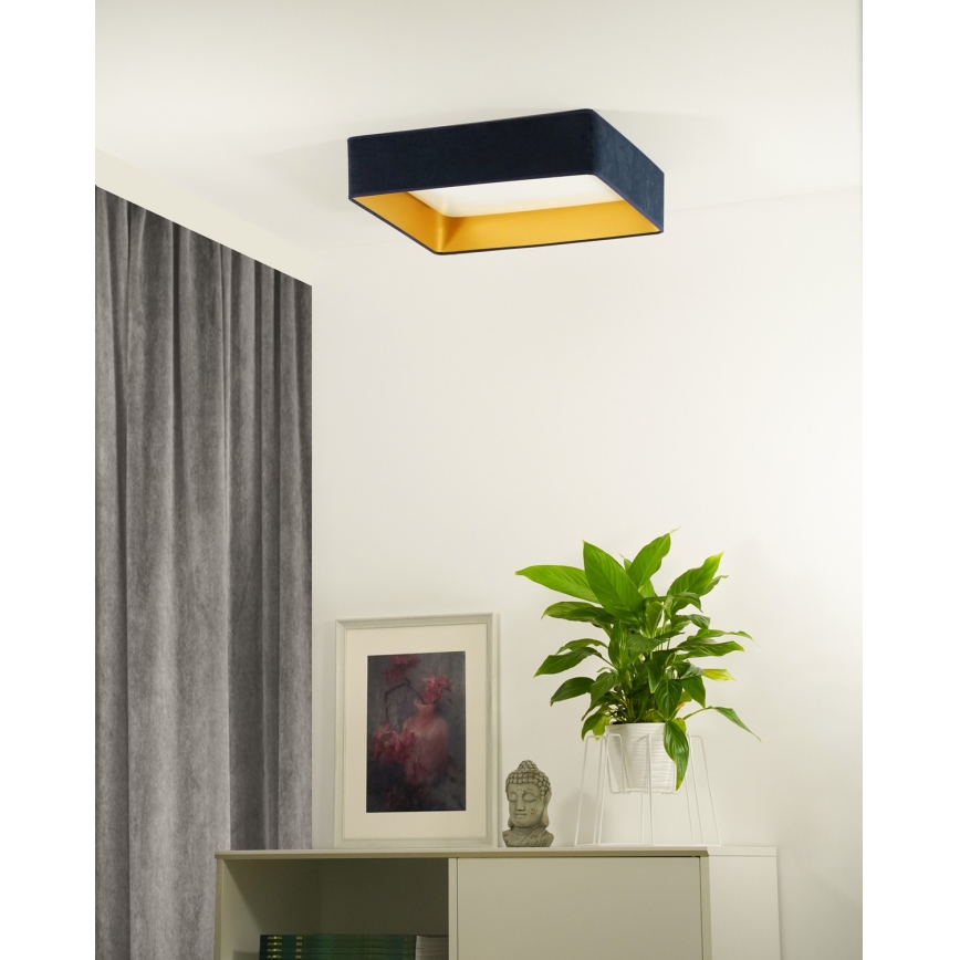 Brilagi - LED taklampa VELVET SQUARE LED/24W/230V mörkblå