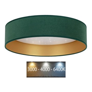 Brilagi - LED Taklampa VELVET STAR LED/36W/230V d. 55 cm 3000K/4000K/6400K grön/guld