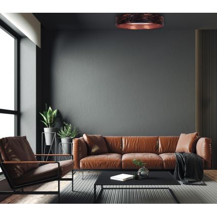 Brilagi - LED Taklampa VELVET STAR LED/36W/230V d. 55 cm 3000K/4000K/6400K svart/koppar