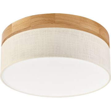 Brilagi - LED Taklampor BELLADONNA LED/20W/230V diameter 30 cm krämfärgad/ek