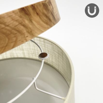 Brilagi - LED Taklampor BELLADONNA LED/20W/230V diameter 30 cm krämfärgad/ek