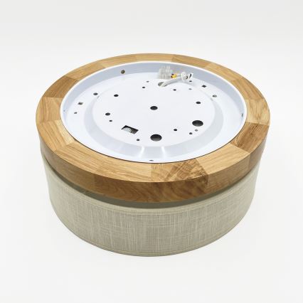 Brilagi - LED Taklampor BELLADONNA LED/20W/230V diameter 30 cm krämfärgad/ek