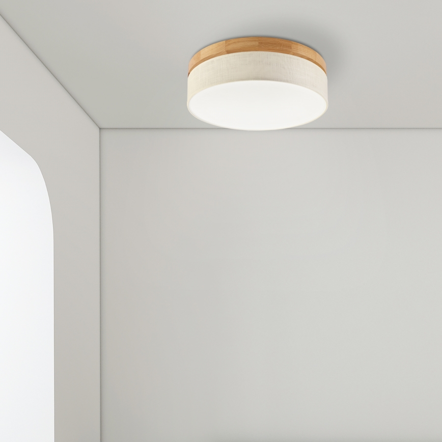 Brilagi - LED Taklampor BELLADONNA LED/36W/230V diameter 40 cm krämfärgad/ek
