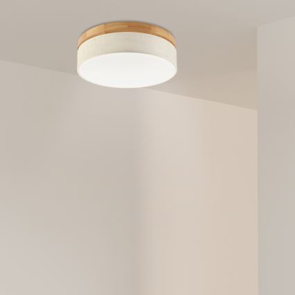 Brilagi - LED Taklampor BELLADONNA LED/36W/230V diameter 40 cm krämfärgad/ek