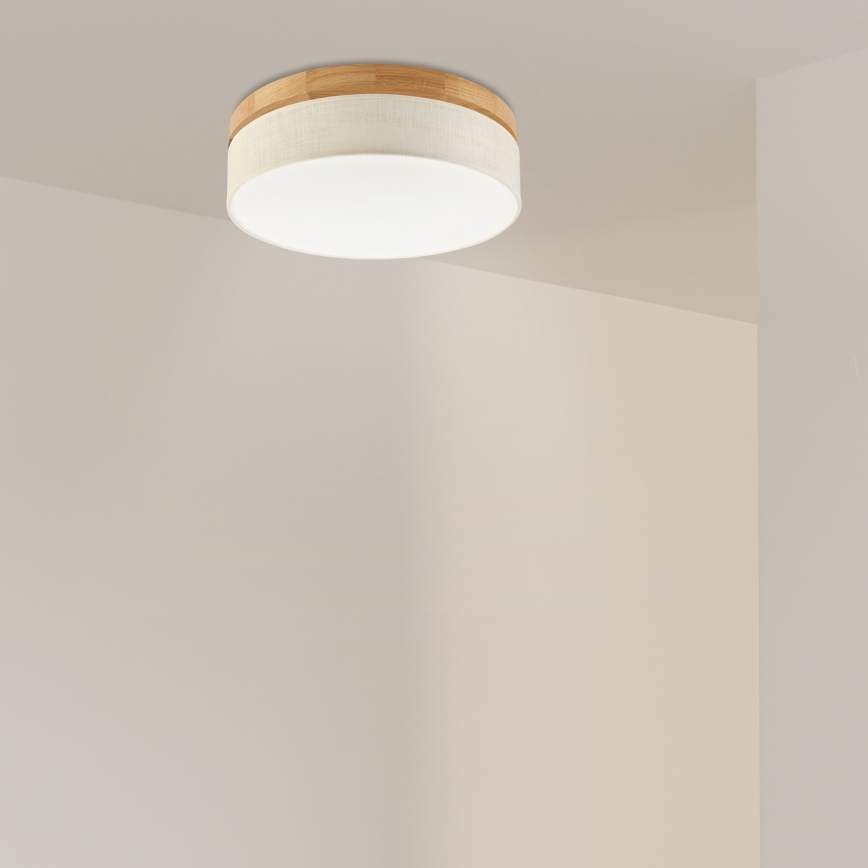 Brilagi - LED Taklampor BELLADONNA LED/36W/230V diameter 40 cm krämfärgad/ek