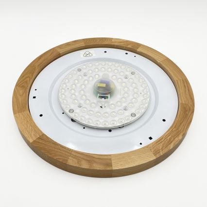 Brilagi - LED Taklampor BELLADONNA LED/36W/230V diameter 40 cm krämfärgad/ek
