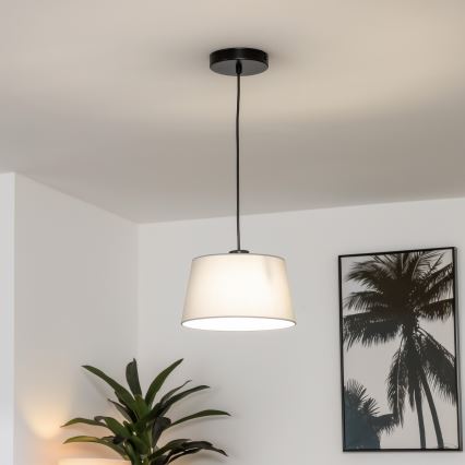 Brilagi - LED-takpendel med vajer CERIA 1xE27/40W/230V Ø 25 cm grå