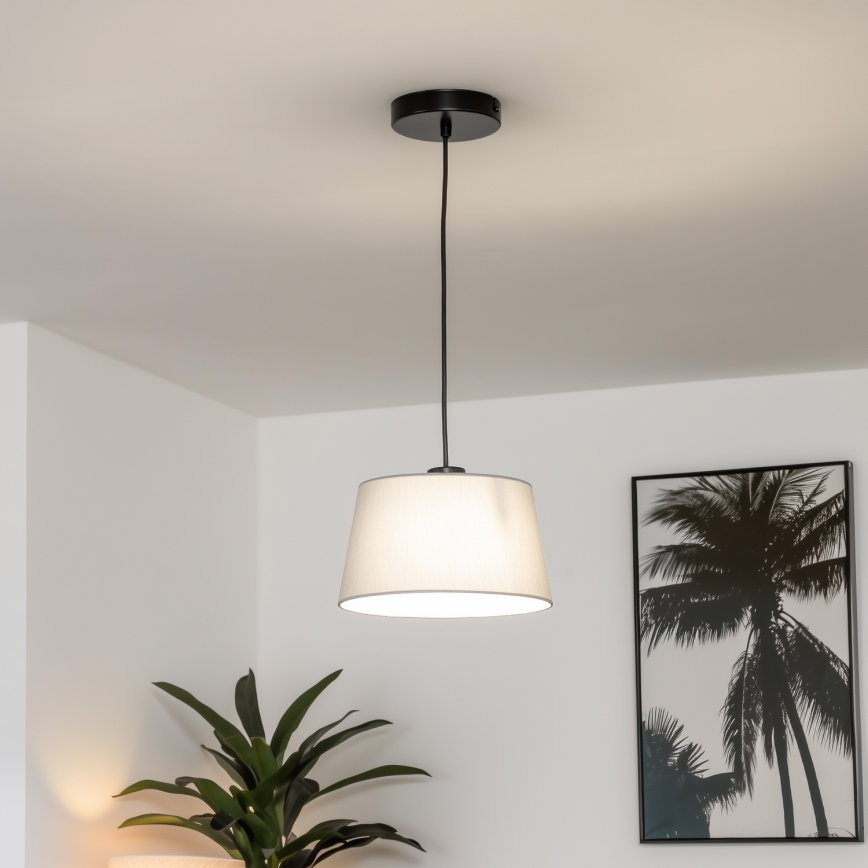 Brilagi - LED-takpendel med vajer CERIA 1xE27/40W/230V Ø 25 cm grå