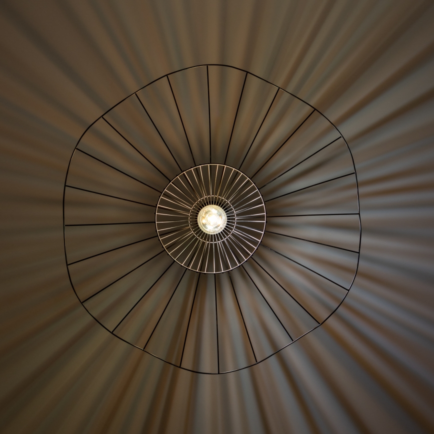 Brilagi - LED-takpendel på vajer CERIA WIRE 1xE27/40W/230V Ø 80 cm svart