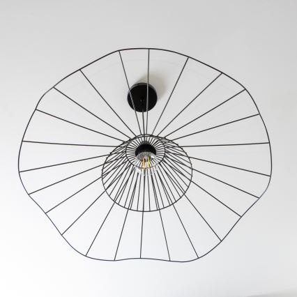 Brilagi - LED-takpendel på vajer CERIA WIRE 1xE27/40W/230V Ø 80 cm svart