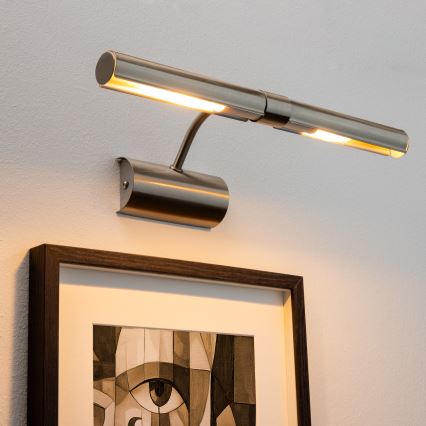 Brilagi - LED tavelbelysning DANAE 2xE14/4W/230V 3000K matt krom