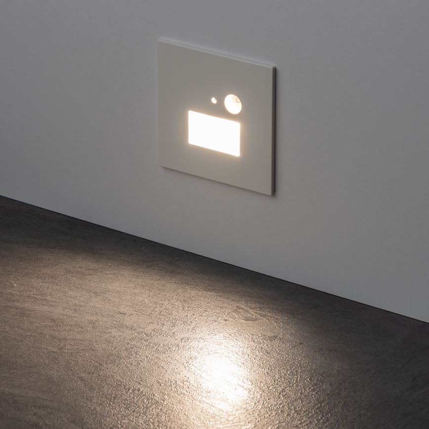 Brilagi - LED-trapparmatur med rörelse- och skymningssensor JACK LED/1,5W/230V 3000/4000/6500K vit