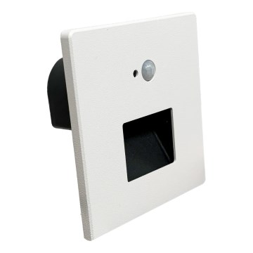 Brilagi - LED trappbelysning med rörelse- och skymningssensor JACK LED/3W/230V 3000/4000/6500K IP65 vit