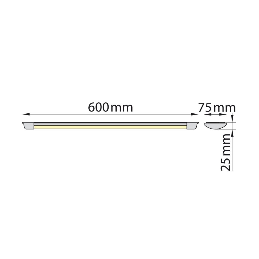 Brilagi - LED lampa för undersidan av köksskåp AVERO LED/16W/230V 60 cm