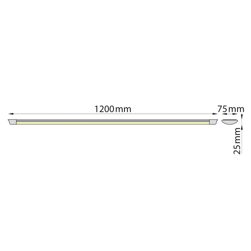 Brilagi - LED lampa för undersidan av köksskåp AVERO LED/32W/230V 120 cm