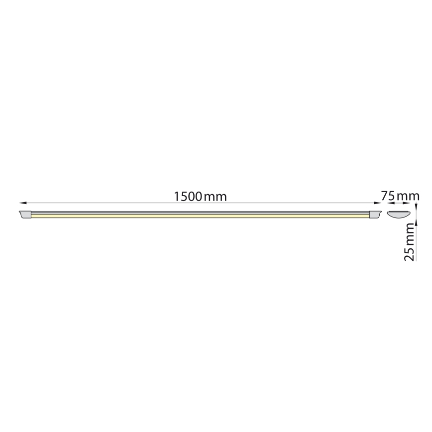 Brilagi - LED lampa för undersidan av köksskåp AVERO LED/45W/230V 150 cm