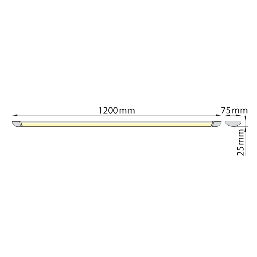 Brilagi - LED lampa för undersidan av köksskåp LUMA LED/32W/230V 120 cm