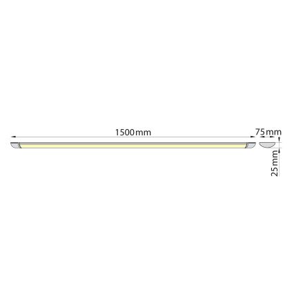 Brilagi - LED lampa för undersidan av köksskåp LUMA LED/40W/230V 150 cm