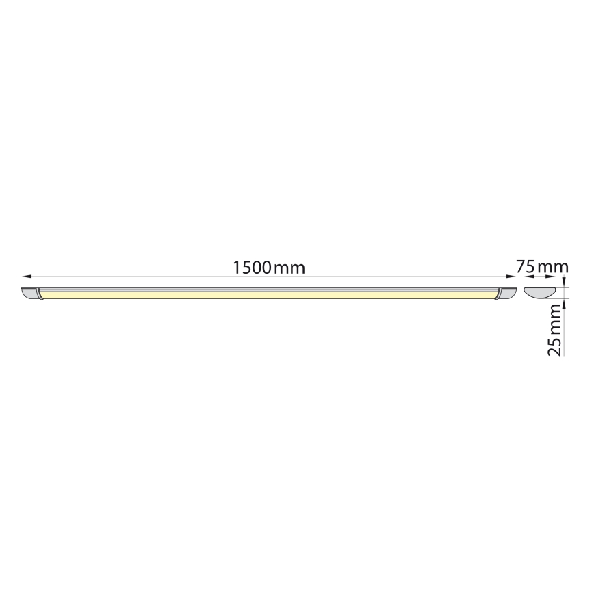 Brilagi - LED lampa för undersidan av köksskåp LUMA LED/40W/230V 150 cm