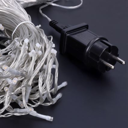 Brilagi - LED utomhus julgardin 360xLED/8 funktioner 14m IP44 varmvit istappar