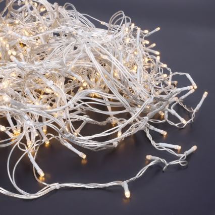 Brilagi - LED utomhus julgardin 360xLED/8 funktioner 14m IP44 varmvit istappar