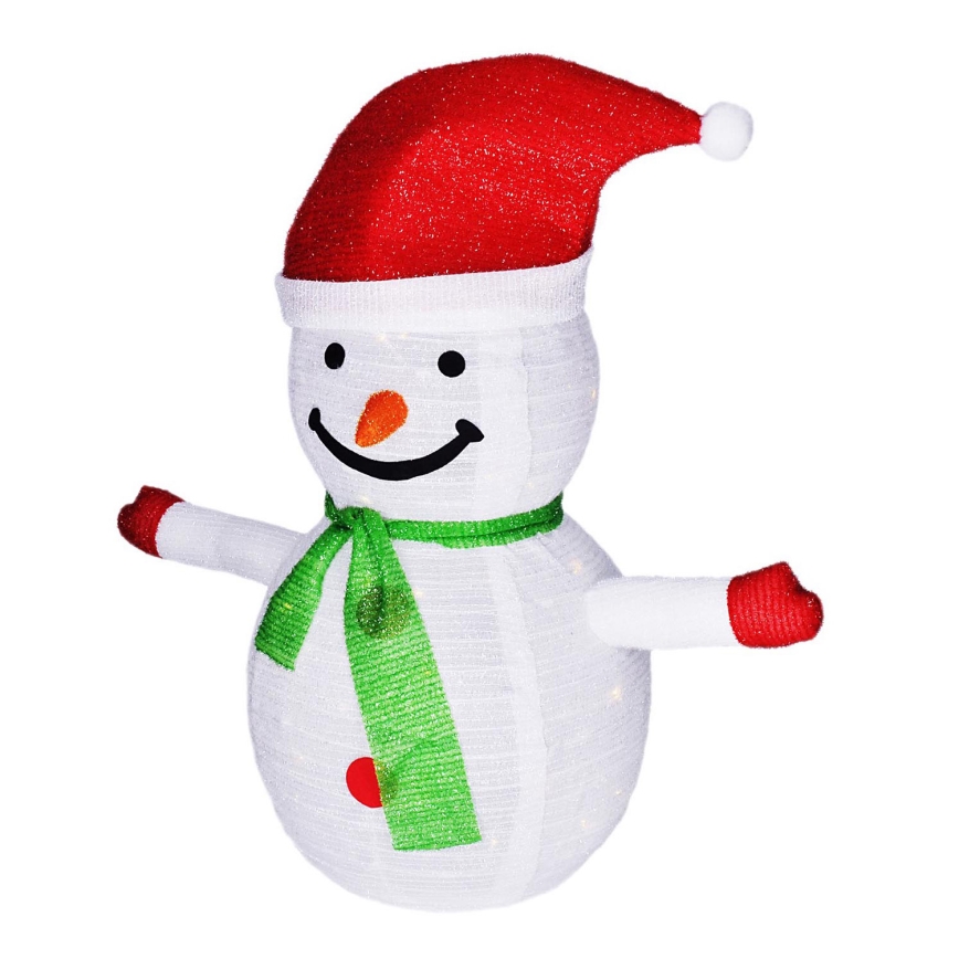 Brilagi - LED Utomhus juldekoration 40xLED/3xAA IP44 snögubbe
